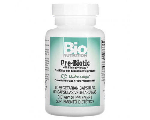 Для пищеварительной системы Bio Nutrition, Pre-Biotic, 60 вегетарианских капсул Для пищеварительной системы Bio Nutrition, Pre-Biotic, 60 вегетарианских капсул