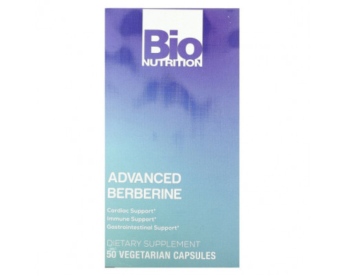 Фрукты и ягоды Bio Nutrition, Advanced Berberine, 50 вегетарианских капсул Фрукты и ягоды Bio Nutrition, Advanced Berberine, 50 вегетарианских капсул