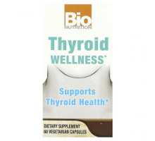 Растительные экстракты и настойки Bio Nutrition, Thyroid Wellness, 60 вегетарианских капсул