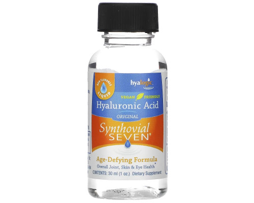 Hyalogic LLC Synthovial 7 жидкая гиалуроновая кислота 1 унция (30 мл) Hyalogic LLC Synthovial 7 жидкая гиалуроновая кислота 1 унция (30 мл)