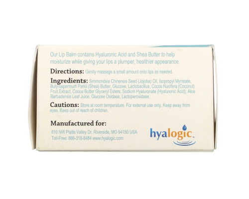Hyalogic LLC Episilk бальзам для губ с гиалуроновой кислотой 14 г Hyalogic LLC Episilk бальзам для губ с гиалуроновой кислотой 14 г