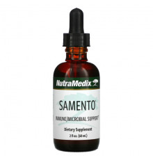 БАДы для укрепления иммунитета NutraMedix, Samento, поддержка иммунитета и микробов, 60 мл (2 жидк. Унции)