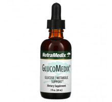 Растительные экстракты и настойки NutraMedix, GlucoMedix, поддержка глюкозы и метаболизма, 60 мл (2 унции)