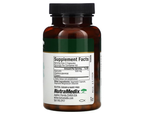 NutraMedix, Quercetin, 120 pflanzliche Kapseln NutraMedix, Quercetin, 120 pflanzliche Kapseln