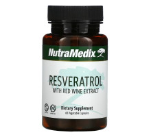 NutraMedix, Resveratrol with Red Wine Extract, 60 Vegetable Capsules
