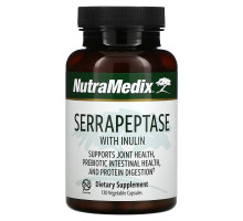 NutraMedix, Serrapeptase with Inulin, 120 Vegetable Capsules