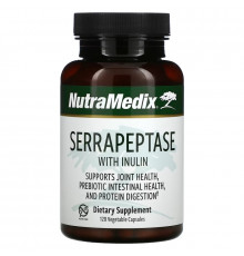 NutraMedix, Serrapeptase with Inulin, 120 Vegetable Capsules