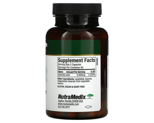 NutraMedix, Vitamin C, 1,000 mg, 120 Vegetable Capsules NutraMedix, Vitamin C, 1,000 mg, 120 Vegetable Capsules