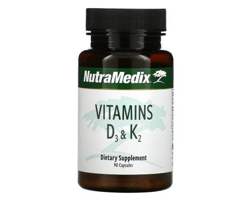 NutraMedix, Vitamins D3 & K2, 90 Capsules NutraMedix, Vitamins D3 & K2, 90 Capsules