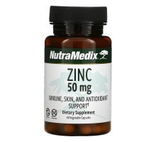 NutraMedix, Zinc, Immune, Skin, and Antioxidant Support, 50 mg, 60 Vegetarian Capsules