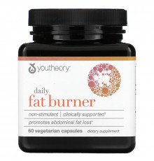 Youtheory, Daily Fat Burner, 60 Vegetarian Capsules