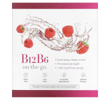 Youtheory, B12B6 On The Go, Raspberry, 12 Packets, 1 fl oz (30 ml) Each