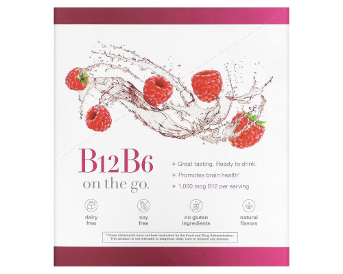 Youtheory, B12B6 On The Go, Raspberry, 12 Packets, 1 fl oz (30 ml) Each Youtheory, B12B6 On The Go, Raspberry, 12 Packets, 1 fl oz (30 ml) Each