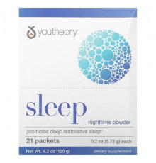 Для здорового сна Youtheory, Sleep, ночной порошок, 21 пакетик по 5,73 г (0,2 унции)
