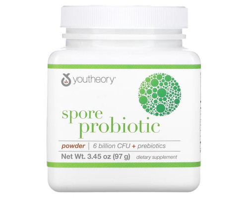 Youtheory, Spore Probiotic Powder, 6 Billion CFU, 3.45 oz (97 g) Youtheory, Spore Probiotic Powder, 6 Billion CFU, 3.45 oz (97 g)