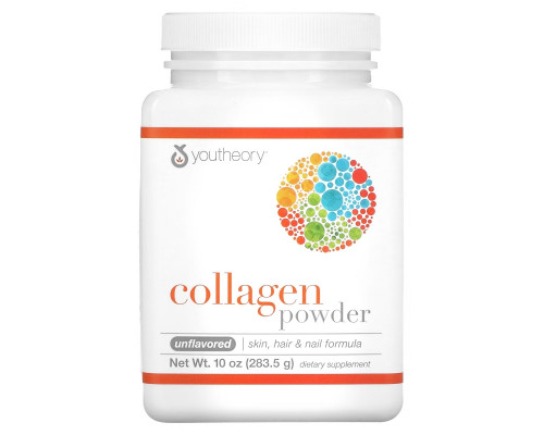 Youtheory, Collagen Powder, Unflavored, 10 oz (283.5 g) Youtheory, Collagen Powder, Unflavored, 10 oz (283.5 g)
