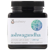 Youtheory, Ashwagandha, 1,000 mg, 60 Vegetarian Capsules