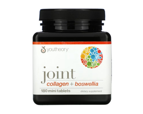 Youtheory, Joint, Collagen + Boswellia, 180 Mini Tablets Youtheory, Joint, Collagen + Boswellia, 180 Mini Tablets