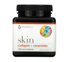 Youtheory, Skin, Collagen + Ceramides, 150 Min Tablets