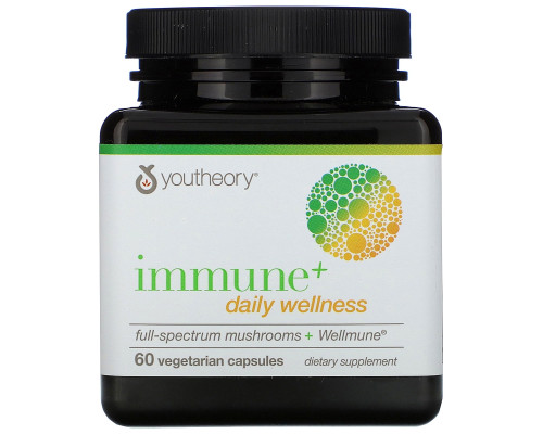 Youtheory, Immune+ Daily Wellness, 60 Vegetarian Capsules Youtheory, Immune+ Daily Wellness, 60 Vegetarian Capsules