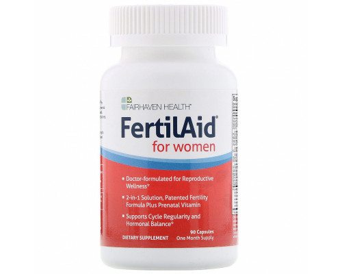 Fairhaven Health FertilAid для женщин 90 Растительные капсулы Fairhaven Health FertilAid для женщин 90 Растительные капсулы
