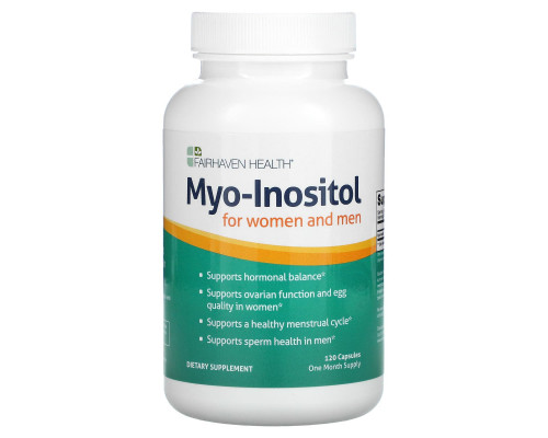 Fairhaven Health Myo-Inositol For Women and Men 120 Capsules Fairhaven Health Myo-Inositol For Women and Men 120 Capsules