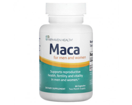 Суперфуды Fairhaven Health, Мака, 60 капсул Суперфуды Fairhaven Health, Мака, 60 капсул