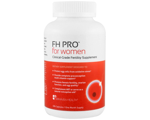 Fairhaven Health, FH Pro для женщин, добавка для беременности клинического класса, 180 капсул Fairhaven Health, FH Pro для женщин, добавка для беременности клинического класса, 180 капсул