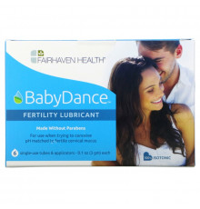 Fairhaven Health, Isolove, BabyDance Fertility Lubricant, 6 Single-Use Tubes & Applicators, 0.1 oz (3 g) Each