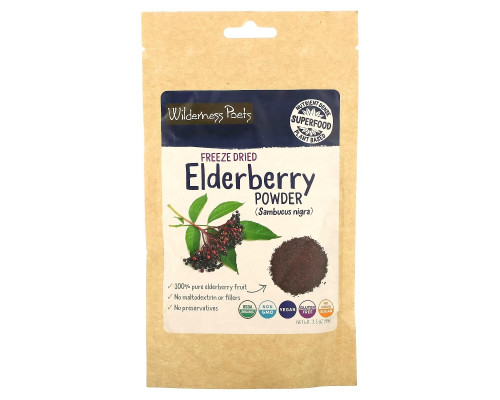 Wilderness Poets, Freeze Dried Elderberry Powder, 3.5 oz (99g) Wilderness Poets, Freeze Dried Elderberry Powder, 3.5 oz (99g)
