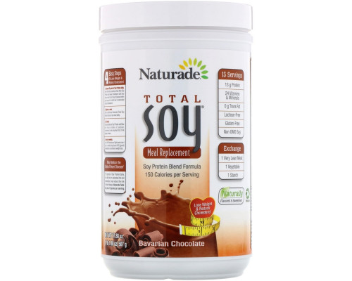 Naturade, Абсолютная соя (Total Soy), заменитель пищи, со вкусом баварского шоколада, 17,88 унции (507 г) Naturade, Абсолютная соя (Total Soy), заменитель пищи, со вкусом баварского шоколада, 17,88 унции (507 г)