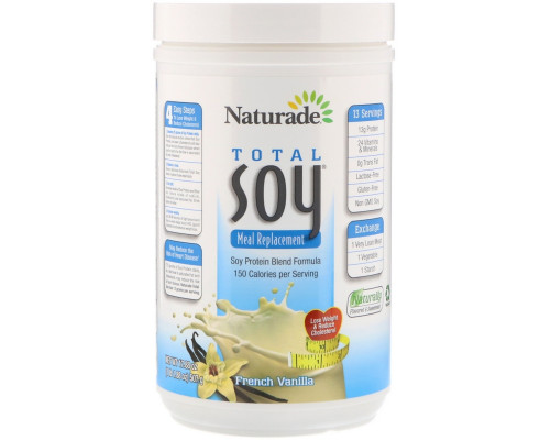 Naturade, Total Soy Meal Replacement, French Vanilla, 17.88 oz (507 g) Naturade, Total Soy Meal Replacement, French Vanilla, 17.88 oz (507 g)
