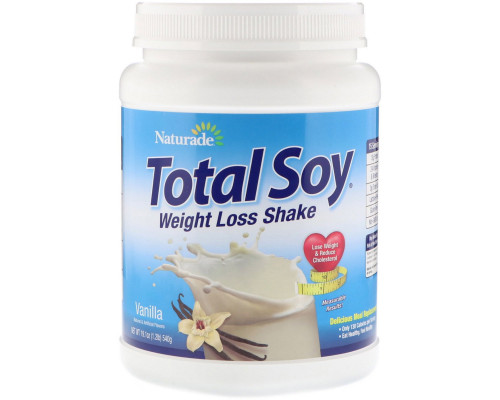 Naturade, Total Soy, коктейль для потери веса, ваниль, 540 г (19,1 унц.) Naturade, Total Soy, коктейль для потери веса, ваниль, 540 г (19,1 унц.)