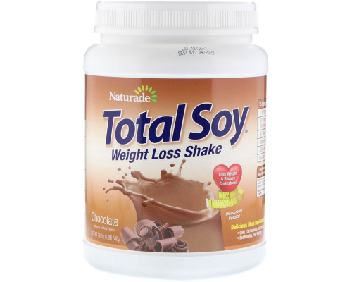 Naturade, Total Soy, коктейль для похудения, шоколадный вкус, 19,1 унц. (540 г) Naturade, Total Soy, коктейль для похудения, шоколадный вкус, 19,1 унц. (540 г)