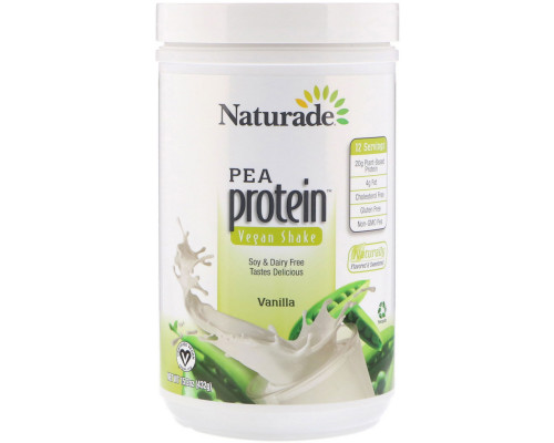Naturade, Pea Protein Vegan Shake, Vanilla, 15.2 oz (432 g) Naturade, Pea Protein Vegan Shake, Vanilla, 15.2 oz (432 g)