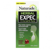 Для здоровья дыхательной системы Naturade, Herbal EXPEC, натуральный вишневый вкус, 260 мл (8,8 жидк. Унции)