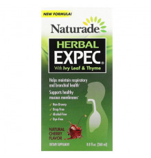 Для здоровья дыхательной системы Naturade, Herbal EXPEC, натуральный вишневый вкус, 260 мл (8,8 жидк. Унции)