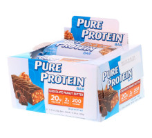 Pure Protein, Батончик, шоколадное арахисовое масло, 6 батончиков, 50 г (1,76 унций) каждый