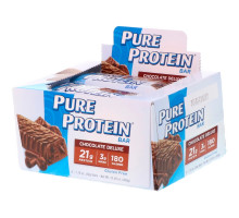 Pure Protein, Батончики с высоким содержанием белка, с шоколадным вкусом, 6 батончиков, 1,76 унций (50 г) каждый