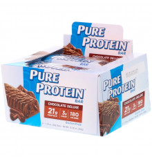 Pure Protein, Батончики с высоким содержанием белка, с шоколадным вкусом, 6 батончиков, 1,76 унций (50 г) каждый