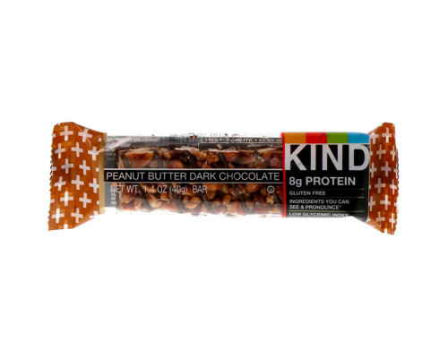 KIND Bars Plus фруктовые и ореховые батончики арахисовое масло с темным шоколадом + протеин 12 батончиков 14 унции (40 г) каждый KIND Bars Plus фруктовые и ореховые батончики арахисовое масло с темным шоколадом + протеин 12 батончиков 14 унции (40 г) каждый