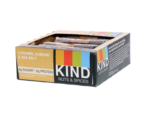 KIND Bars Nuts & Spices Caramel Almond & Sea Salt 12 Bars KIND Bars Nuts & Spices Caramel Almond & Sea Salt 12 Bars