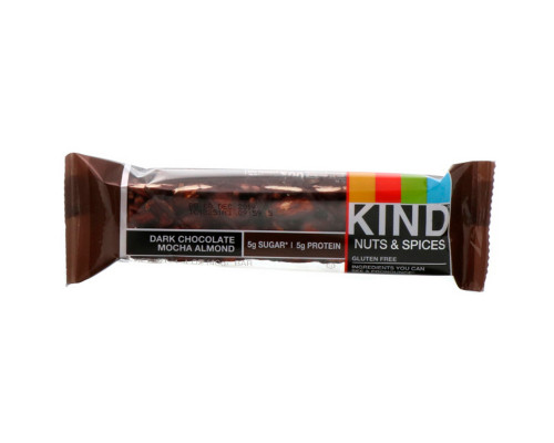 KIND Bars "Орехи со специями" с темным шоколадом мокко и миндалем 12 батончиков по 1.4 унций (40 г) KIND Bars "Орехи со специями" с темным шоколадом мокко и миндалем 12 батончиков по 1.4 унций (40 г)