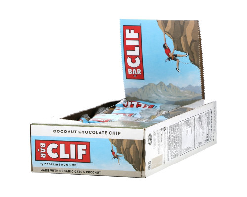 Clif Bar, Energy Bar, Coconut Chocolate Chip, 12 Bars, 2.40 oz (68 g) Each Clif Bar, Energy Bar, Coconut Chocolate Chip, 12 Bars, 2.40 oz (68 g) Each