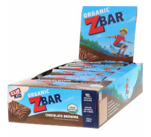 Clif Bar, Clif Kid, Organic Z Bar, Chocolate Brownie, 18 Bars, 1.27 oz (36 g) Per Bar