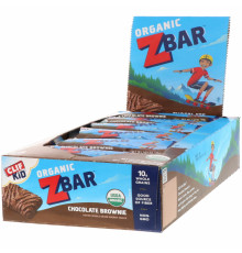 Clif Bar, Clif Kid, Organic Z Bar, Chocolate Brownie, 18 Bars, 1.27 oz (36 g) Per Bar
