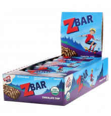 Clif Bar Clif Kid Органические батончики Z с шоколадной крошкой 18 батончиков 127 унции (36 г) каждый