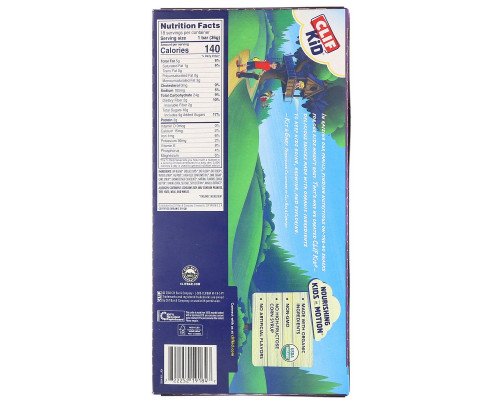 Clif Bar Clif Kid Органические батончики Z с шоколадной крошкой 18 батончиков 127 унции (36 г) каждый Clif Bar Clif Kid Органические батончики Z с шоколадной крошкой 18 батончиков 127 унции (36 г) каждый