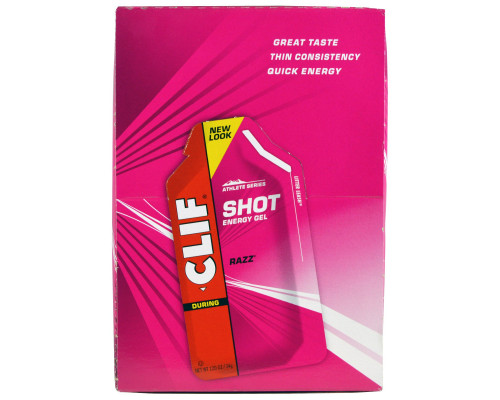 Clif Bar Shot Energy Gel Razz 24 Packets 1.2 oz (34 g) Each Clif Bar Shot Energy Gel Razz 24 Packets 1.2 oz (34 g) Each