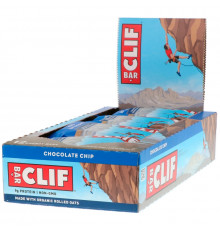 Clif Bar, Energy Bar, Chocolate Chip, 12 Bars, 2.40 oz (68 g) Each